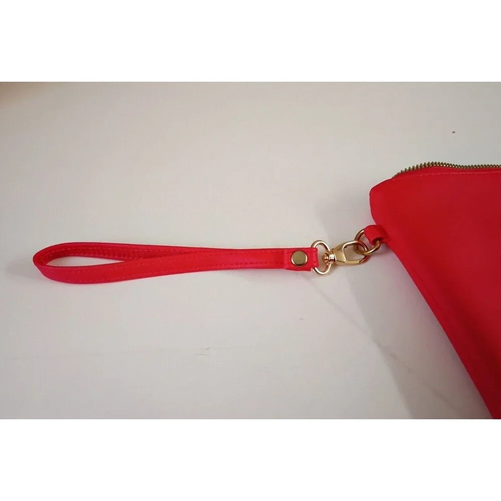 Shiseido Red Novelty Wristlet Cosmetic Pouch